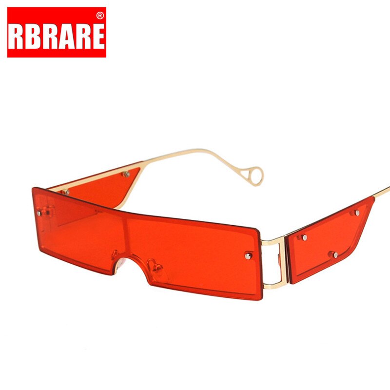 RBRARE Square Sunglasses  Metal Rimless Sun..